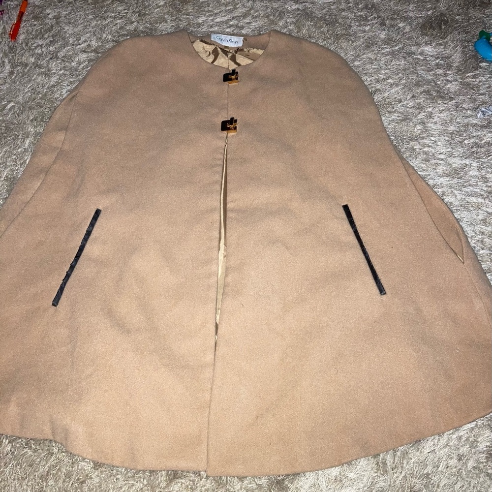 Calvin Klein camel cape